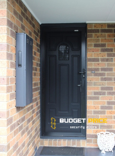 Black Stainless Steel Security Door